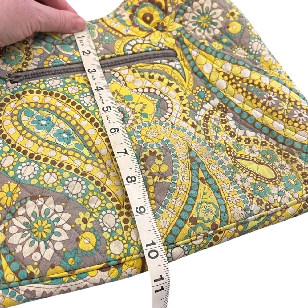 Vera Bradley Lemon Parfait Large Hobo Shoulder Bag Handbag Purse Retired Paisley